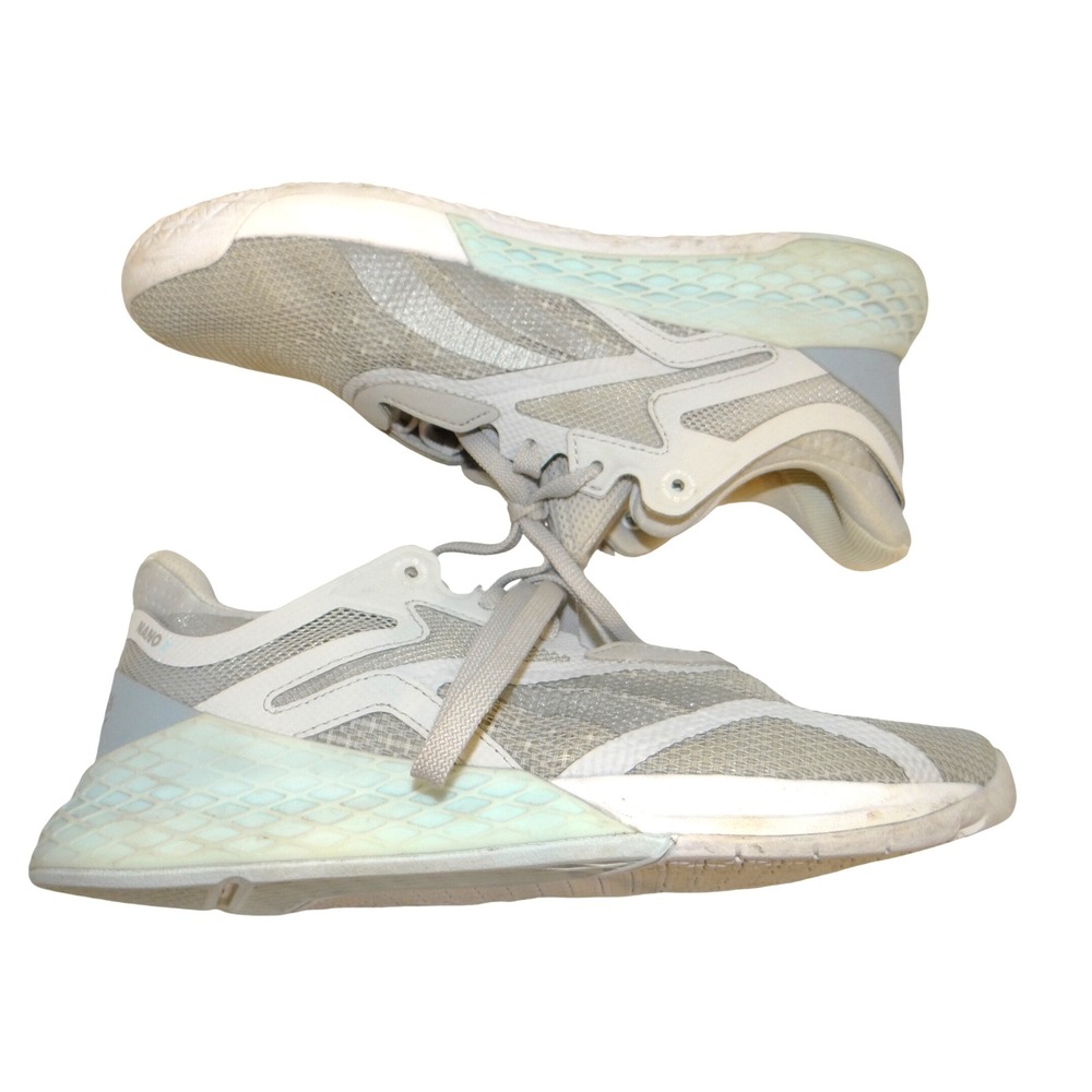 Reebok Nano X Womens Training Shoes‎ Grey White Mint GW6013 Size 9.5